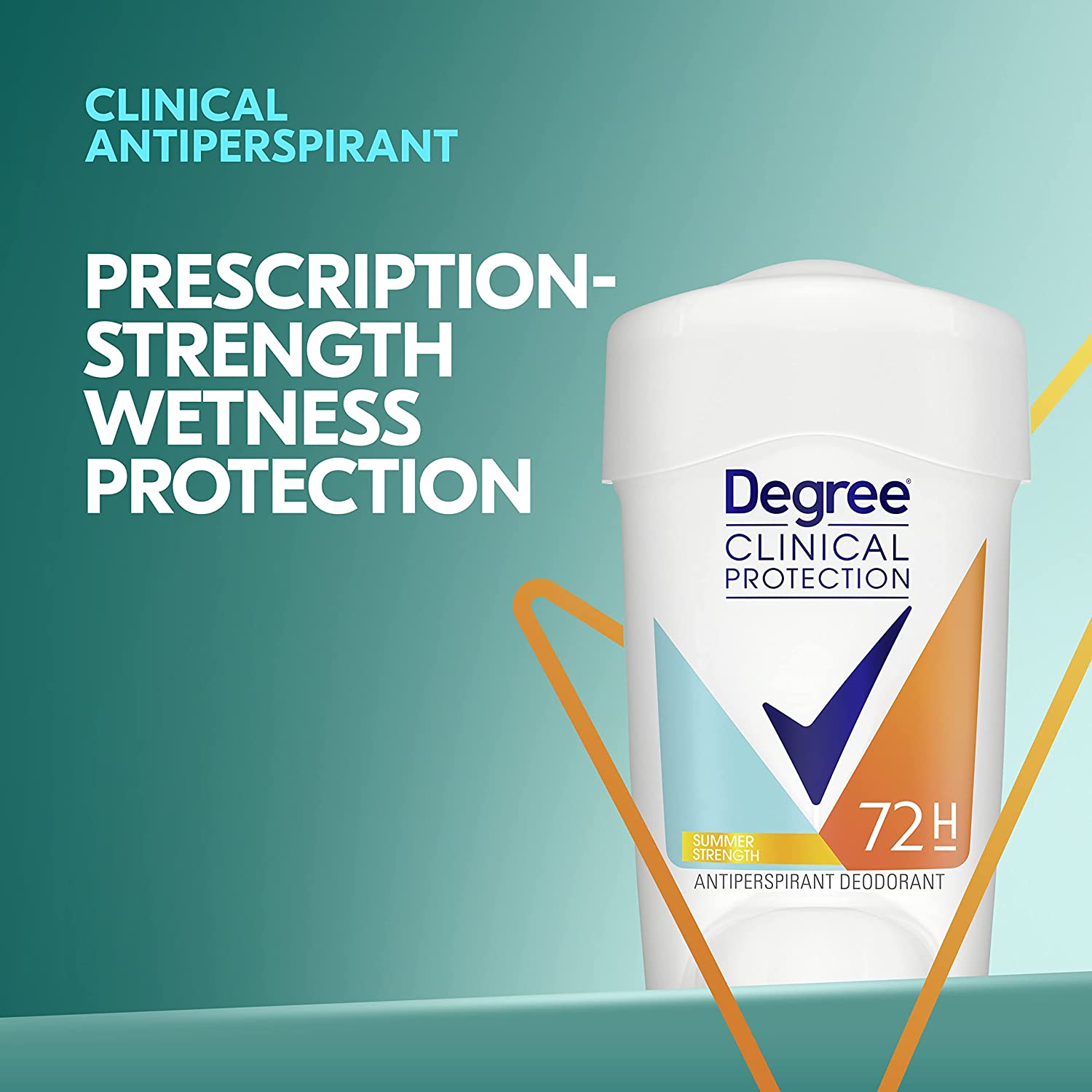 Degree Clinical Protection Antiperspirant Deodorant 72-Hour Sweat & Odor Protection Summer Strength Antiperspirant for Women 1.7 oz - Image 6